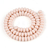 Opaque Spray Painted Glass Beads X-GLAA-ZX008-8mm-18H-2
