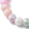 Electroplate Glass Round Beads Stretch Bracelets for Women BJEW-JB12630-02-4