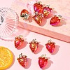 10Pcs Transparent Acrylic Pendants MACR-FS0002-08C-8