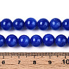 Dyed Natural Mashan Jade Round Beads Strands G-T139-8mm-67E-5