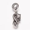 304 Stainless Steel European Dangle Charms OPDL-K002-AS-06-2