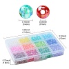 2400Pcs 12 Colors Eco-Friendly Transparent Acrylic Beads TACR-YW0001-97-4