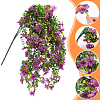 4Pcs Plastic Artificial Violet Vine for Wedding Decoration DIY-WR0005-32F-3