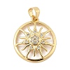 Brass Micro Pave Cubic Zirconia Pendants LS-KK-Z111-01G-1