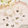 20Pcs 10 Styles Alloy Enamel Pendants ENAM-SC0006-09-3