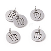 Non-Tarnish 304 Stainless Steel Charms STAS-Q201-T445-6S-1