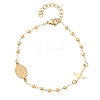 Religion 304 Stainless Steel Link Bracelets BJEW-F524-05A-G-4