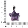 Natural Lepidolite Pendants G-B127-12P-07-A-3