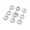 Brass Rhinestone Spacer Beads RB-A020-10mm-28S-5