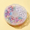 210Pcs 6 Style Opaque & Transparent & Plating Acrylic Beads OACR-FS0001-09-2