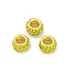 Alloy Rhinestone Clay Pave Beads ALRI-D300-04G-02-1