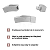 304 Stainless Steel Bayonet Clasps STAS-UN0012-69-5