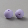 Acrylic Frosted Round Beads FACR-WH0001-06A-08-2