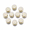 Alloy Enamel Beads X-ENAM-N052-006-01N-RS-1