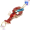 Alloy Rhinestones & Glass Charm Suncatchers HJEW-E013-01G-H-3