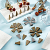 30Pcs 3 Colors Tibetan Style Bead Cone FIND-GO0003-35-4