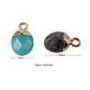 10Pcs 10 Style Natural Gemstone Charms G-LS0002-15-7