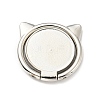 Alloy Cat Cell Phone Holder Stand Findings AJEW-E046-02P-1