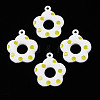 Spray Painted Alloy Pendants PALLOY-S142-002B-NR-1