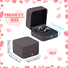 Imitation Leather Wedding Ring Gift Storage Boxes CON-WH0086-154B-2