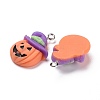 Halloween Opaque Resin Pendants RESI-G028-08P-3