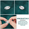 Unicraftale DIY Blank Oval 304 Stainless Steel Brooch Making Kit DIY-UN0056-12B-5