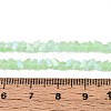 Frosted Transparent Glass Beads Strands GLAA-N054-4mm-07-4