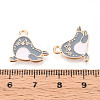 Marine Animals Alloy Enamel Pendants X-ENAM-T022-34J-3