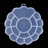 17 Grids Flower Plastic Bead Containers AJEW-YWC0001-06-1