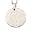 Non-Tarnish Constellation Pendant Necklaces LS-NJEW-S422-04P-07-1