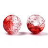 Transparent Crackle Acrylic Beads CACR-N004-01F-1