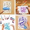 PET Hollow Out Drawing Painting Stencils DIY-WH0421-0061-4