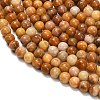 Natural Agate Beads Strands G-F820-K07-6mm-4