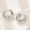 Brass Hoop Earrings for Women EJEW-U041-02P-3