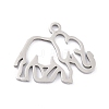 Non-Tarnish 201 Stainless Steel Pendants STAS-K003-06P-2