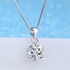 Sterling Silver Micro Pave Cubic Zirconia Pendants STER-BB71905-2