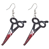 Hallowmas Printed Acrylic Dangle Earrings EJEW-JE06124-04-1