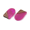 Resin & Wood Pendants WOOD-F015-13G-2