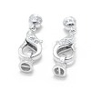 Anti-Tarnish Rhodium Plated 925 Sterling Silver Lobster Claw Clasps STER-L055-061P-1