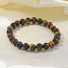 Natural Tiger Eye Bead Stretch Bracelets BJEW-K212-B-005-3