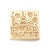 Golden Tone Wax Seal Brass Stamp Heads AJEW-U008-02G-15-2