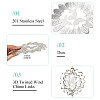 201 Stainless Steel Connector Charms/Links STAS-TA0005-98-5