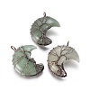 Natural Green Aventurine Tree of Life Wire Wrapped Pendants G-L520-E04-R-NF-1