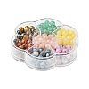 175Pcs 7 Styles Round Natural Tiger Eye & Green Aventurine & Red Jasper & Topaz Jade & Dyed Persian Jade & Blue Spot Jasper & Yellow Jade Box Sets DIY-FS0007-08-6