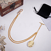 Aluminum Chain & Iron Clip Pocket Watch Chain HJEW-PH02067-4
