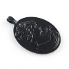 Electrophoresis Alloy Oval Big Pendant Cabochon Settings PALLOY-Q304-03-NR-2