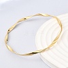 Twisted 304 Stainless Steel Bangles for Women BJEW-D408-06G-5