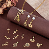 16Pcs 8 Styles 304 Stainless Steel Pendants STAS-PH0006-23-2