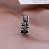 Tibetan Style Alloy Skeleton Open Cuff Rings for Unisex PW-WG3C0F1-01-4