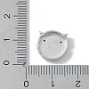 Rack Plating Brass Micro Pave Clear Cubic Zirconia Beads KK-A220-22P-3